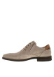 Thumbnail Derbies en cuir beiges à talon décroché bas avec des lacets ronds - Image 2