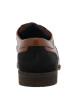 Thumbnail Derbies en cuir tan à talon décroché bas avec des lacets ronds - Image 6