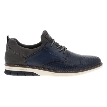 Sneakers en cuir anthracite à talon plat avec...
