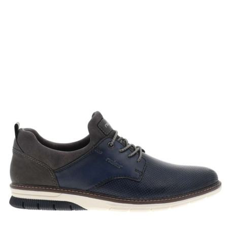 Sneakers en cuir anthracite à talon plat avec...