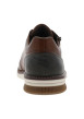 Thumbnail Sneakers en cuir noisette à talon plat avec des lacets et un zip latéral - Image 6