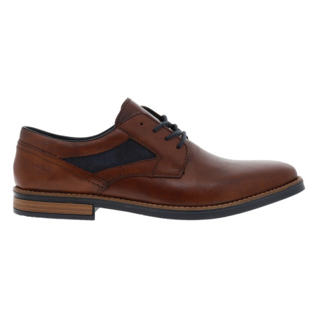 Derbies en cuir cognac à talon décroché bas...