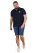 Thumbnail Polo en coton biologique marine uni pourvu de manches courtes - Image 3