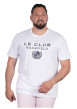 Thumbnail T-shirt en coton blanc uni pourvu de manches courtes et d'un col rond