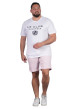 Thumbnail T-shirt en coton blanc uni pourvu de manches courtes et d'un col rond - Image 3
