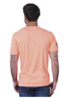 Thumbnail T-shirt orange uni pourvu d'un col rond et de manches courtes - Image 2