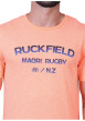 Thumbnail T-shirt orange uni pourvu d'un col rond et de manches courtes - Image 3