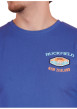 Thumbnail T-shirt en coton biologique bleu uni pourvu d'une coupe droite - Image 4