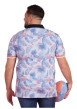 Thumbnail Polo en coton biologique bleu tropical pourvu d'un col boutonné - Image 2