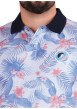 Thumbnail Polo en coton biologique bleu tropical pourvu d'un col boutonné - Image 4