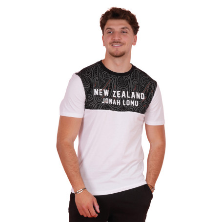 T-shirt en coton blanc uni pourvu d'un col rond...