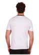 Thumbnail T-shirt en coton blanc uni pourvu d'un col rond et d'une coupe droite - Image 2