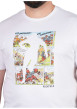 Thumbnail T-shirt en coton biologique blanc uni pourvu d'une coupe droite - Image 4