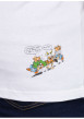 Thumbnail T-shirt en coton biologique blanc uni pourvu d'une coupe droite - Image 5