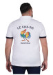 Thumbnail Polo en coton blanc uni pourvu de manches courtes et d'une coupe droite - Image 2
