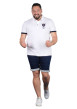 Thumbnail Polo en coton blanc uni pourvu de manches courtes et d'une coupe droite - Image 3
