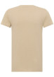 Thumbnail T-shirt en coton beige uni pourvu d'une poche plaquée sur le coeur - Image 2