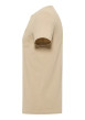 Thumbnail T-shirt en coton beige uni pourvu d'une poche plaquée sur le coeur - Image 3
