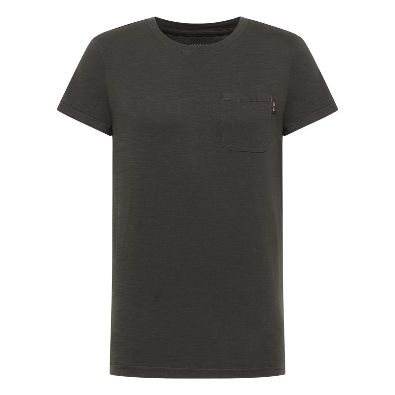 Mustang - T-shirt En Coton Noir Uni Pourvu D'une Poche Plaquée Sur Le Coeur - Noir Mustang - T-shirt En Coton Noir Uni Pourvu D'une Poche Plaquée Sur Le Coeur - Noir