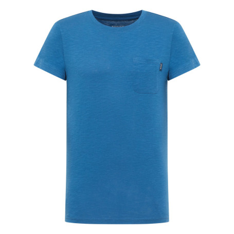 T-shirt en coton bleu uni pourvu d'une poche...
