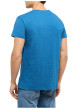 Thumbnail T-shirt en coton bleu uni pourvu d'une poche plaquée sur le coeur - Image 4