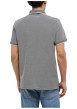 Thumbnail Polo en coton anthracite uni pourvu d'un col boutonné et d'une coupe droite - Image 4