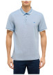 Thumbnail Polo en coton bleu uni pourvu d'un col boutonné et d'une coupe droite - Image 3