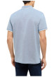 Thumbnail Polo en coton bleu uni pourvu d'un col boutonné et d'une coupe droite - Image 4