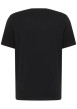 Thumbnail T-shirt en coton noir uni à manches courtes pourvu d'un col rond - Image 2