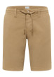 Thumbnail Short chino en coton beige uni avec une coupe droite et 4 poches