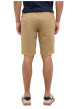 Thumbnail Short chino en coton beige uni avec une coupe droite et 4 poches - Image 4