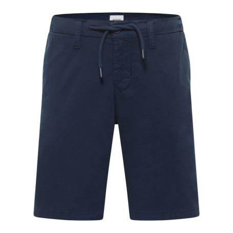 Short chino en coton bleu marine uni avec une...