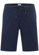 Thumbnail Short chino en coton bleu marine uni avec une coupe droite et 4 poches