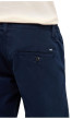 Thumbnail Short chino en coton bleu marine uni avec une coupe droite et 4 poches - Image 2