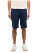 Thumbnail Short chino en coton bleu marine uni avec une coupe droite et 4 poches - Image 3