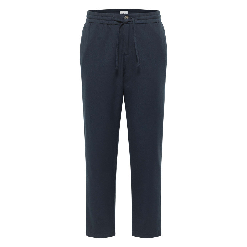 Mustang - Pantalon Chino En Coton Bleu Marine Uni Avec Une Coupe Droite Et 4 Poches - Bleu Foncé