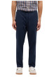 Thumbnail Pantalon chino en coton bleu marine uni avec une coupe droite et 4 poches - Image 3