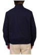 Thumbnail Blouson en coton biologique marine uni avec une coupe droite et un col montant - Image 2