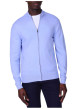 Thumbnail Gilet en coton bleu ciel uni avec une coupe droite et un col montant