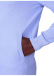 Thumbnail Gilet en coton bleu ciel uni avec une coupe droite et un col montant - Image 4