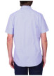 Thumbnail Chemise en coton bleu à motifs géométriques avec une coupe droite - Image 2