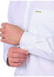 Thumbnail Chemise en coton biologique blanche à pois avec une coupe droite - Image 4