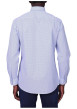 Thumbnail Chemise en coton bleue à motifs avec une coupe droite et un col à revers - Image 2
