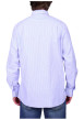 Thumbnail Chemise en coton biologique bleu ciel à rayures avec une coupe droite - Image 2