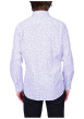 Thumbnail Chemise en coton bleue à motifs avec une coupe droite et un col à revers - Image 2