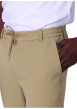 Thumbnail Pantalon chino beige uni avec une coupe ajustée à zip et à bouton - Image 4