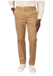 Thumbnail Pantalon chino en coton camel avec une coupe ajustée et une taille élastiquée