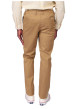 Thumbnail Pantalon chino en coton camel avec une coupe ajustée et une taille élastiquée - Image 2
