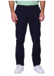Thumbnail Pantalon jogging marine uni avec une coupe droite à zip et à bouton