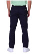 Thumbnail Pantalon jogging marine uni avec une coupe droite à zip et à bouton - Image 2